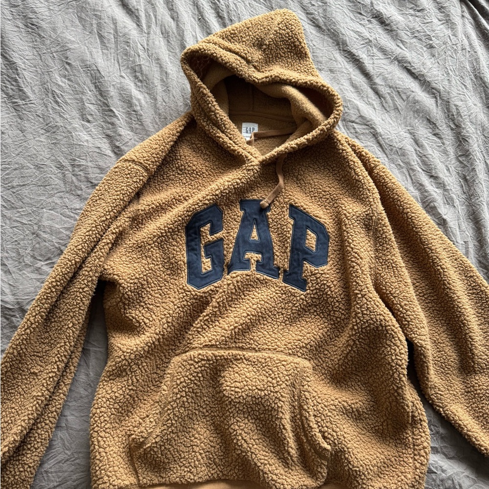 GAP Tan Sherpa Hoodie